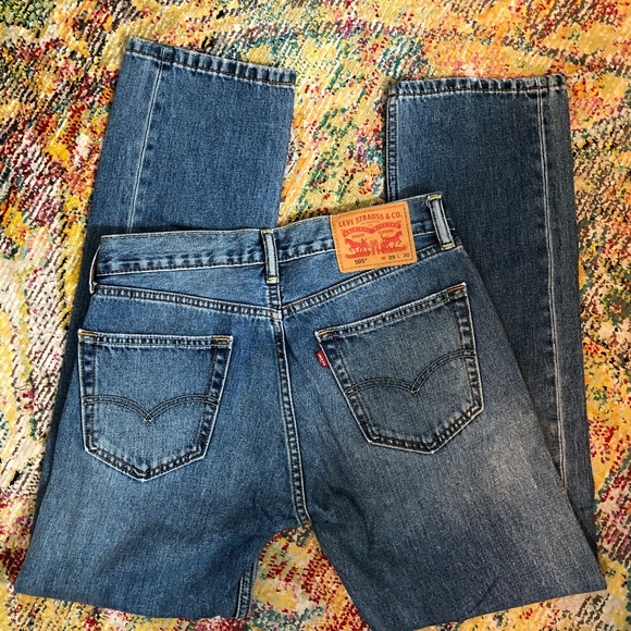 Levi’s 505 Classic Original Fit Jeans - 29 Waist 30 Length - Picture 2 of 4